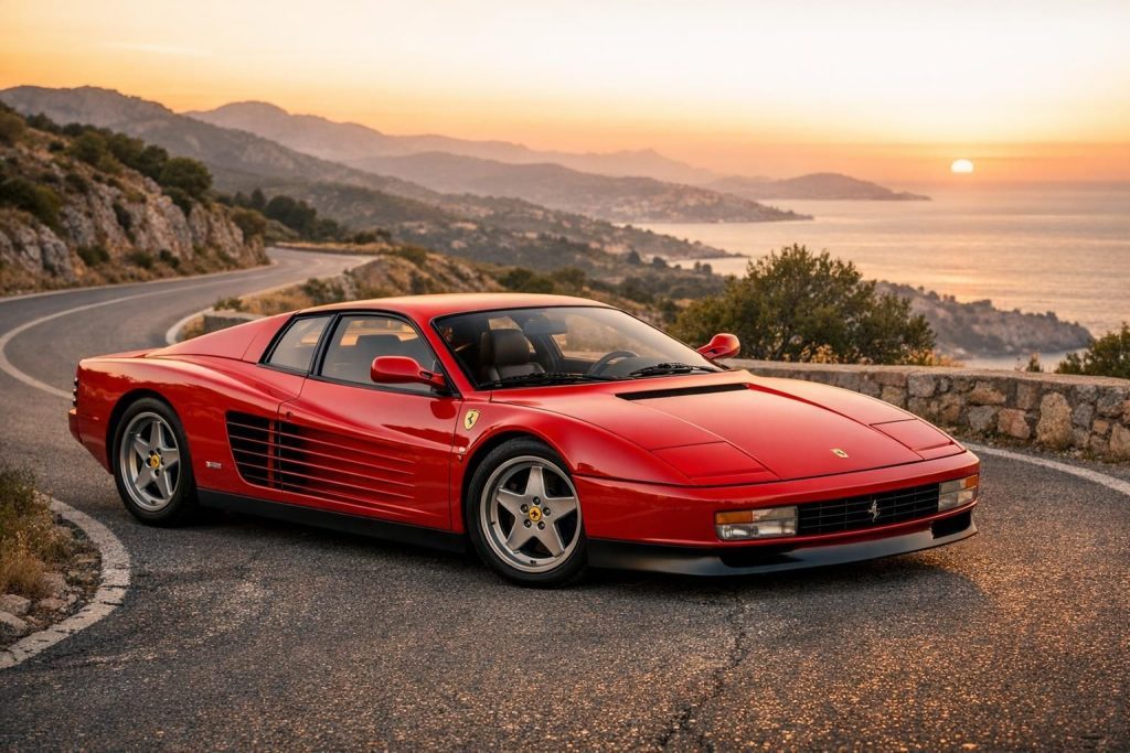 Ferrari Testarossa (années 80) — véhicule réel qui a inspiré la Cheetah de GTA 6